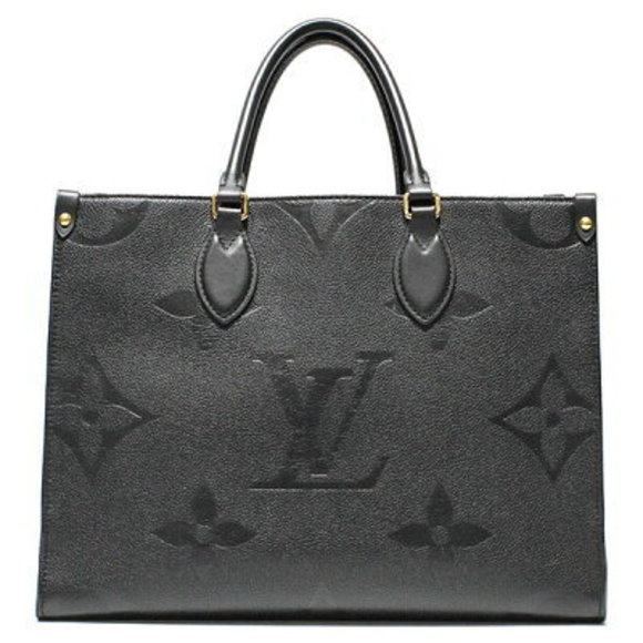 Louis Vuitton Giant Empreinte Onthego Handbag Tote Black Shoulder Bag - Picture 1 of 4
